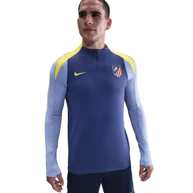 Atletico Madrid Training Shirt Dri-Fit Strike Drill - Purple Dynasty/Vibrant Yellow - ['Purple']