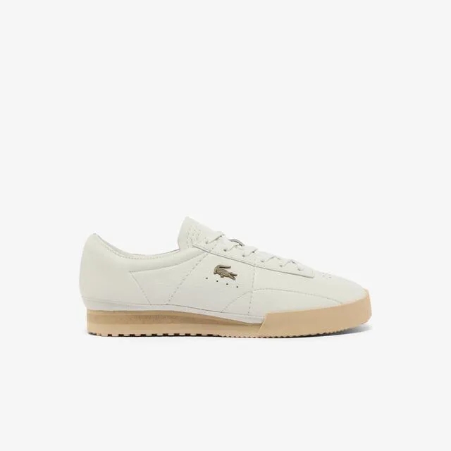 Lacoste Men’s Aura Sneakers - White / Light Brown