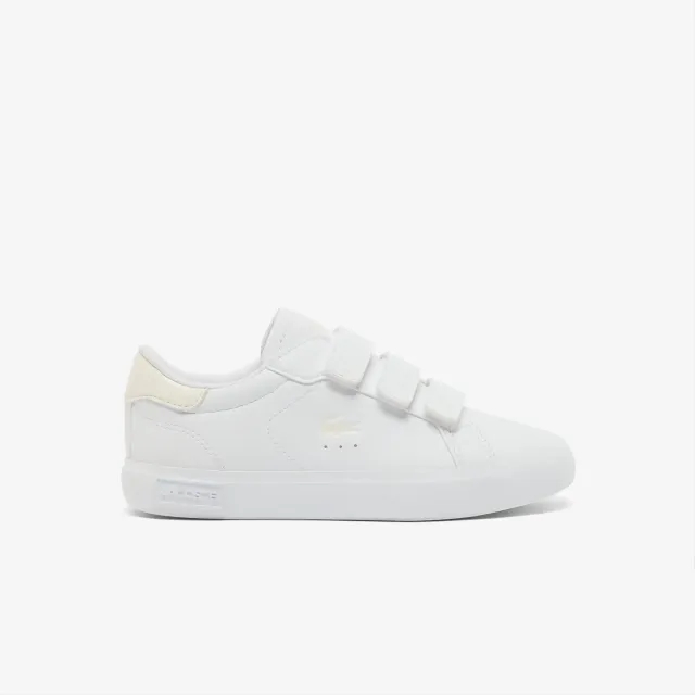 Lacoste Children's Powercourt Sneakers - White & Off White