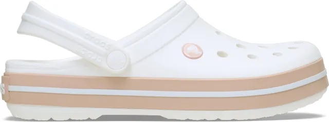 Crocs | Unisex | Crocband™ | Clogs | White / Pink Caramel | W4/M3
