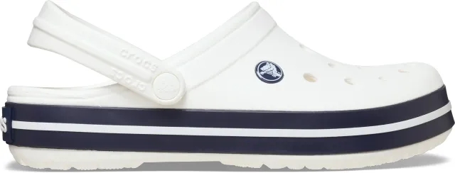 Crocs | Unisex | Crocband™ | Clogs | White / White/Navy | W4/M3