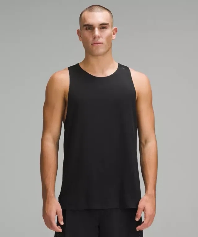 lululemon – Men's Fast and Free Singlet Breathe – Color Black – Size 2XL
