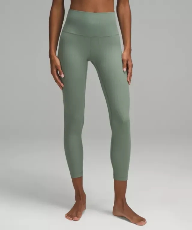 lululemon – Women's Align High-Rise Ribbed Pants – 25" – Color Grey/Green/Pastel – Size 0