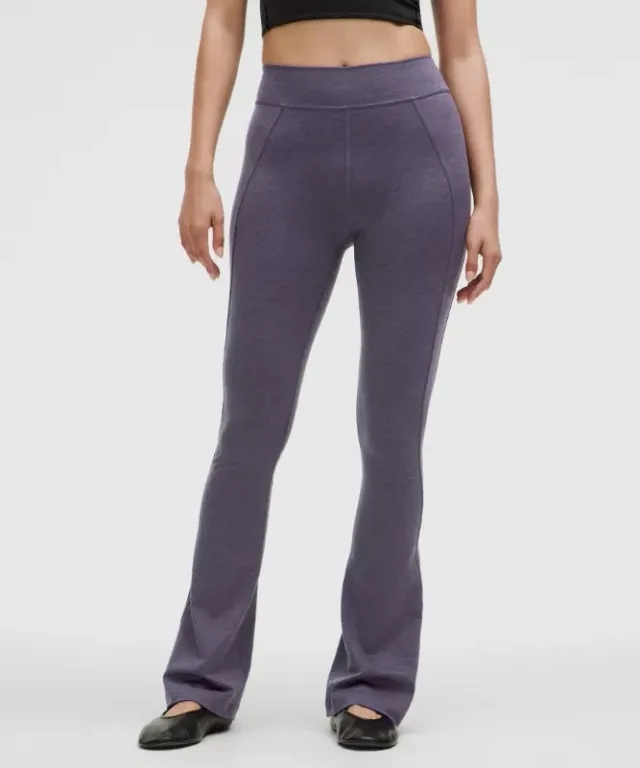 lululemon – Women's Softy Suedey Split-Hem High-Rise Mini-Flare Pants Regular – Color Purple – Size 0
