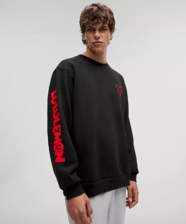 lululemon – Men's Disney x Steady State Crew – Color Black – Size 2XL