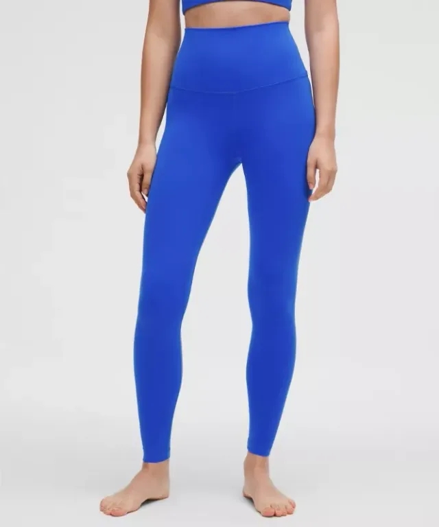 lululemon – Women's Align Super-High-Rise Pants – 28" – Color Blue/Neon – Size 0