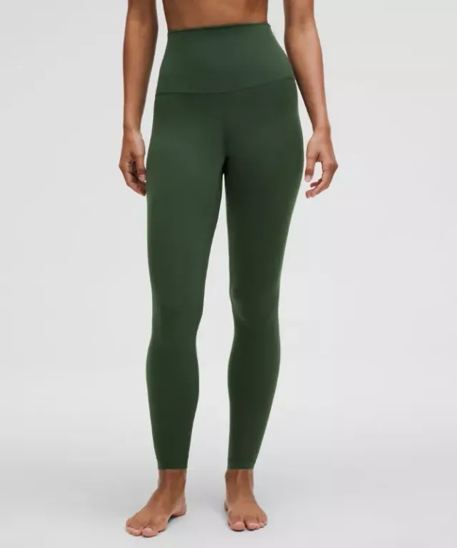 lululemon – Women's Align Super-High-Rise Pants – 28" – Color Green – Size 0