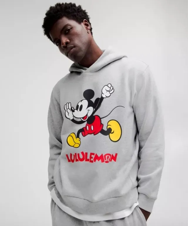 lululemon – Men's Disney x Steady State Pullover Hoodie – Color Silver/Grey – Size 2XL