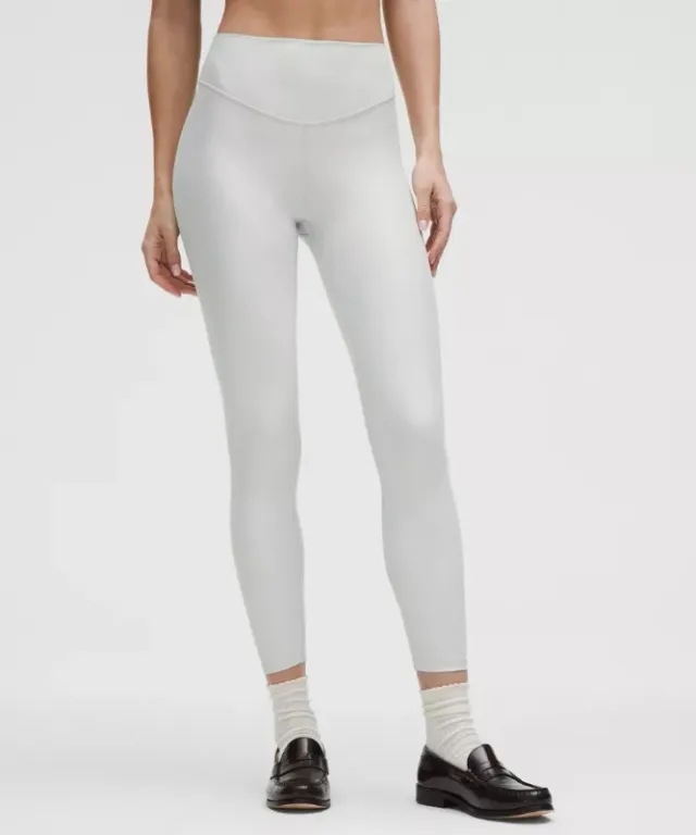lululemon – Women's Wunder Under SenseKnit High-Rise Tight Leggings – 25" – Color White – Size 0