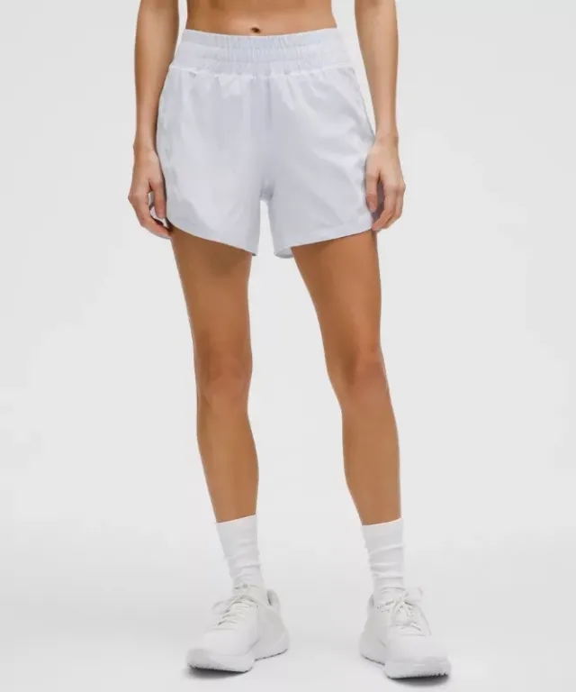 lululemon – Women's Track That High-Rise Lined Shorts – 5" – Color Blue – Size 0