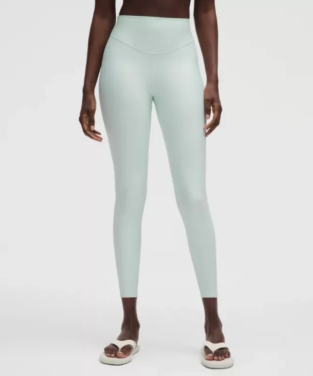 lululemon – Women's Wunder Under SenseKnit High-Rise Tight Leggings – 25" – Color Blue Green – Size 0