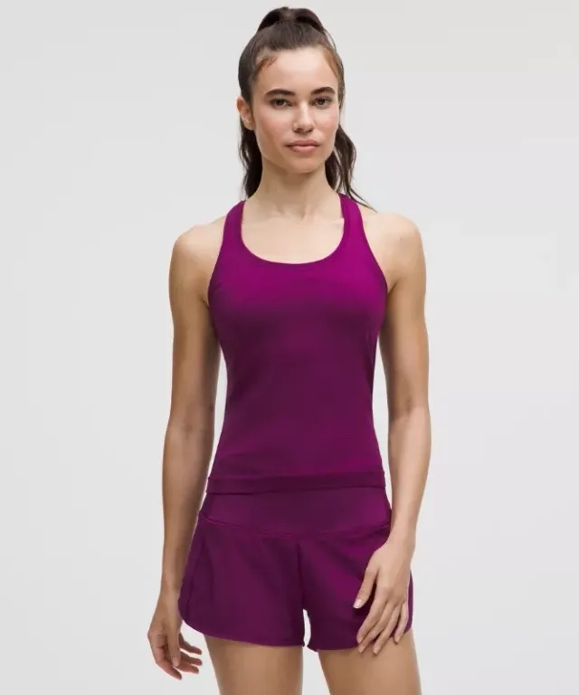 lululemon – Women's Swiftly Tech Racerback Tank Top 2.0 Waist Length – Color Purple – Size 0