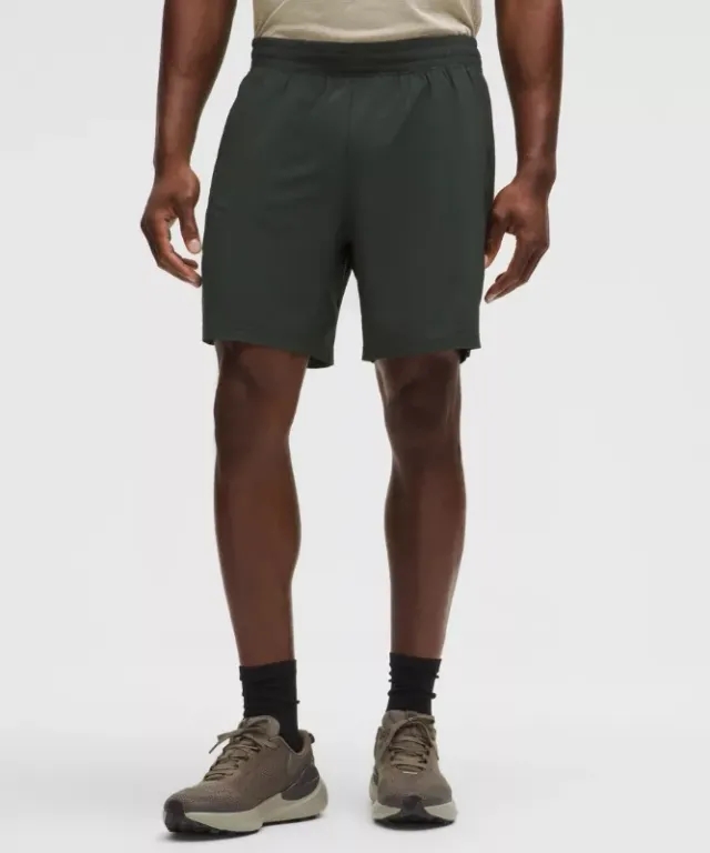 lululemon – Men's Pace Breaker Linerless Shorts – 7" – Color Green – Size 3XL