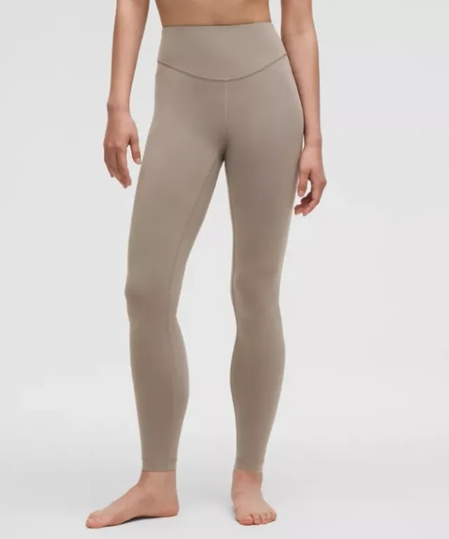 lululemon – Women's Wunder Under High-Rise Tight Leggings – 28" – Color Grey/Khaki – Size 0