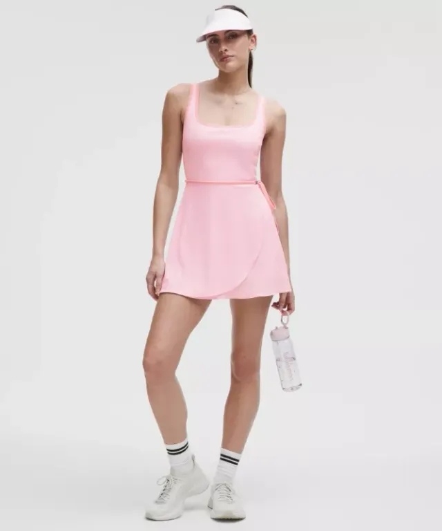 lululemon – Women's Wrap-Front Tennis Dress – Color Pink – Size L