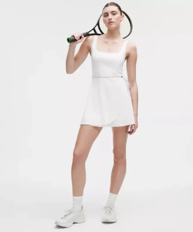 lululemon – Women's Wrap-Front Tennis Dress – Color White – Size L