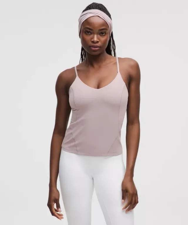 lululemon – Women's Align Waist-Length Cami Tank Top Light Support, C/D Cup – Color Grey – Size 0