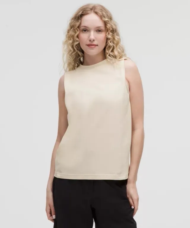 lululemon – Women's Jersey Stitch-Detail Tank Top – Color White – Size L