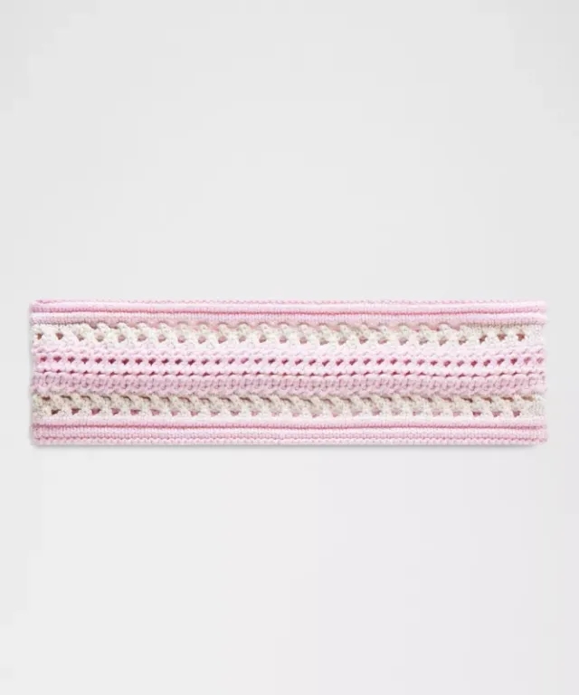 lululemon – Cotton Crochet Headband – Color Pink
