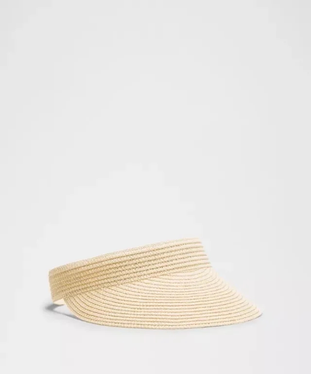 lululemon – Paper Straw Removable Sweatband Visor Hat – Color Yellow – Size M/L