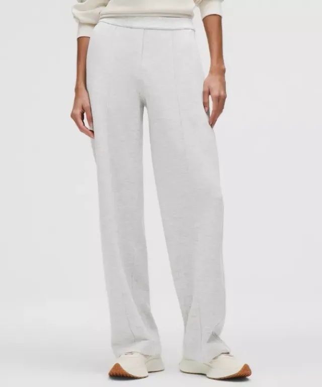 lululemon – Women's Softstreme Pintuck Mid-Rise Pants Regular – Color Light Grey/Grey – Size L