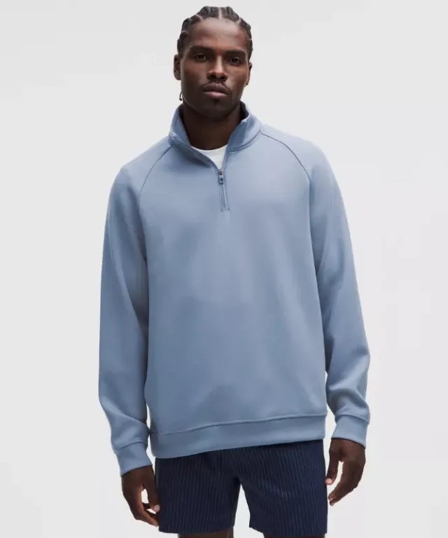 lululemon – Men's Smooth Spacer Quarter Zip – Color Blue – Size L