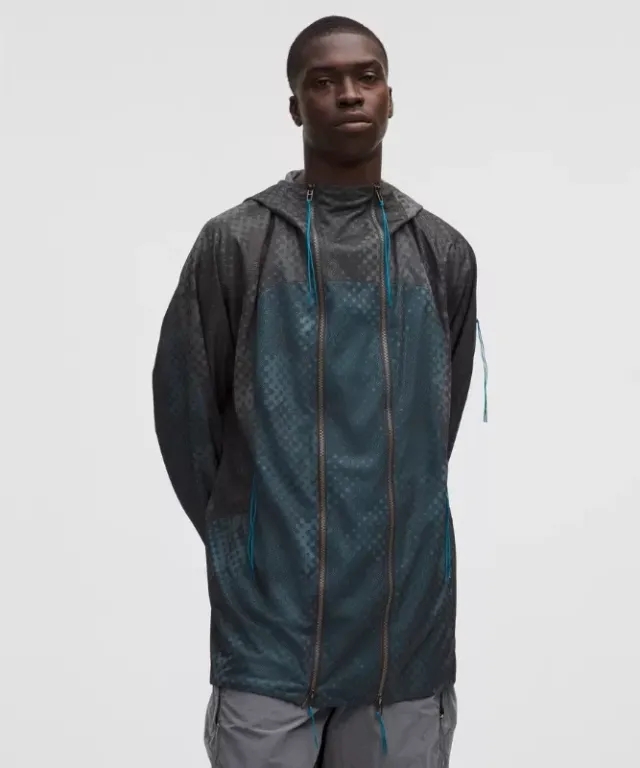 lululemon – Men's Woven Double-Zip Jacket SLNSH Collection – Color Grey/Blue – Size L