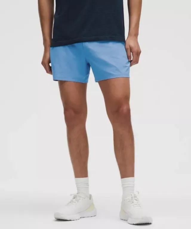 lululemon – Men's Pace Breaker Linerless Shorts – 5" – Color Blue – Size L