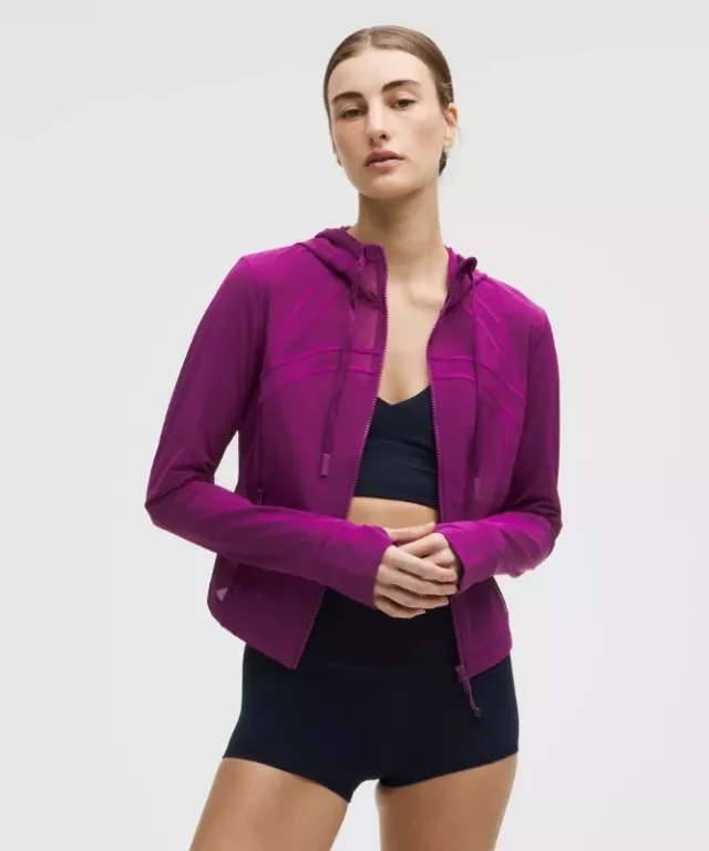 lululemon – Women's Define Cropped Hooded Jacket – Color Purple – Size 0