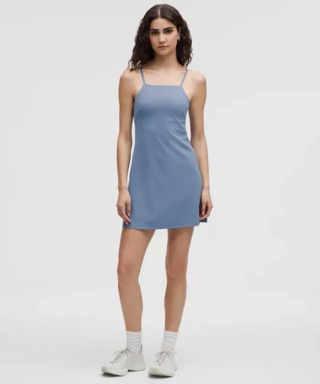 lululemon – Women's Align Side-Slit Cami Strap Dress – Color Blue – Size 0