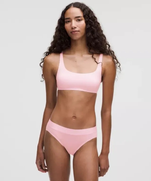 lululemon – Women's Wundermost Ultra-Soft Nulu Scoop-Neck Bralette A-D Cups – Color Pink – Size 10