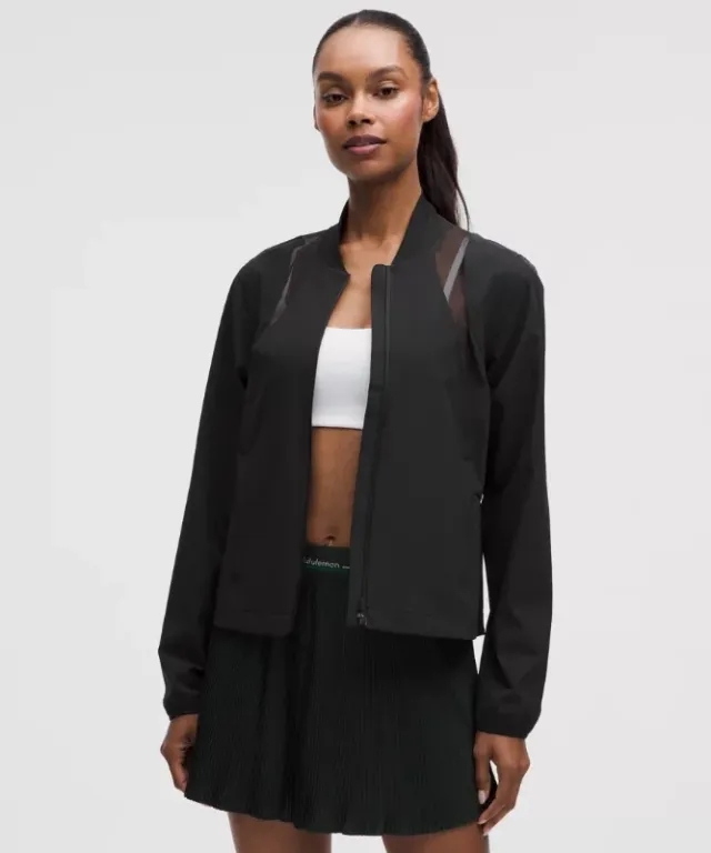lululemon – Women's -Ventilated Tennis Jacket – Color Black – Size L
