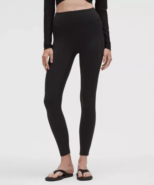 lululemon – Women's Nulu High-Rise Mesh-Panel Tight Leggings – 25" – Color Black – Size 0