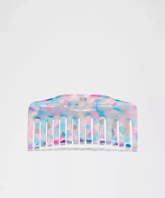 lululemon – Jumbo Claw Clip – Color Blue/Pink