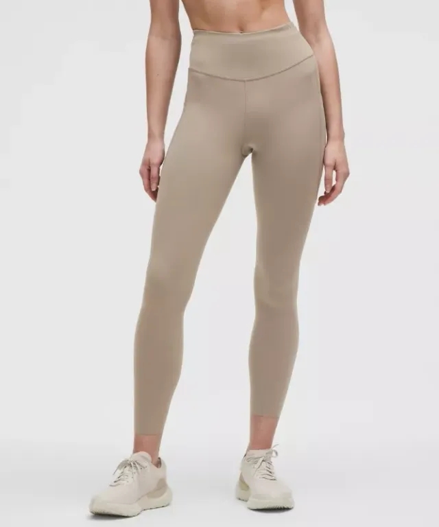 lululemon – Women's Fast and Free High-Rise Tight Leggings 5 Pocket – 25" – Color Grey/Khaki – Size 0