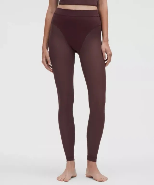 lululemon – Women's Nulu High-Rise Mesh-Panel Tight Leggings – 28" – Color Purple – Size 0