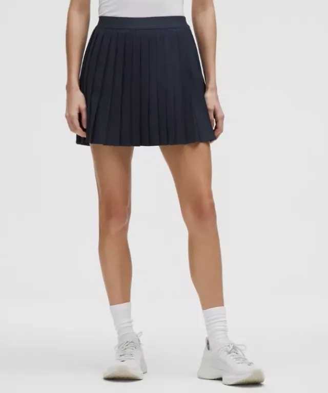 lululemon – Women's High-Rise Pleated Tennis Skirt Long – Color Blue – Size 0