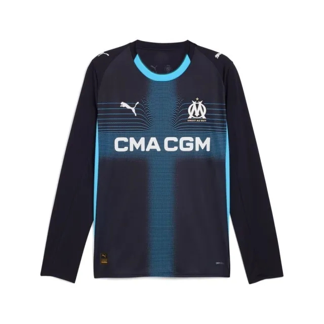 Marseille Away Shirt 2025/26 Long Sleeves - ['Blue']