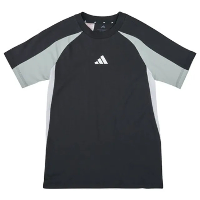 adidas  Seasonal Essentials Colorblock T-Shirt Kids  boys's Children's T shirt in Black