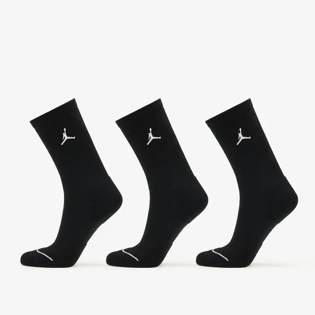 Jordan Everyday Crew Socks 3-Pack Black/ White M