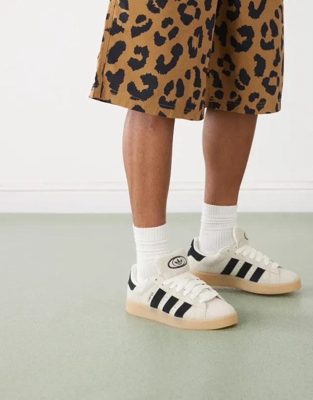 Adidas Originals Campus 00S Shoes In Gum / Cream White / Core Black-Neutral