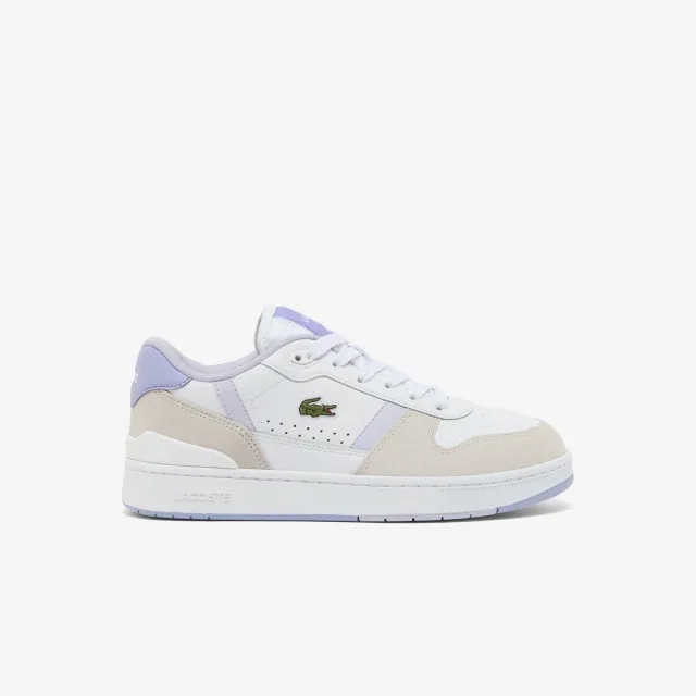 Lacoste Women’s T-Clip Set Sneakers - White / Light Purple