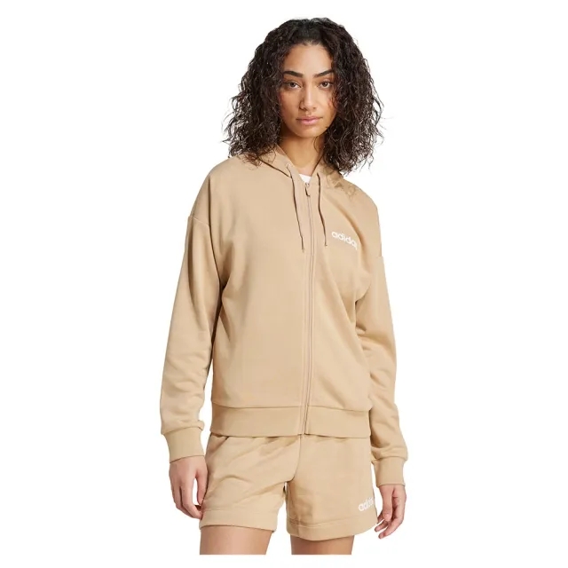 Adidas Essentials Linear French Terry Full Zip Sweatshirt