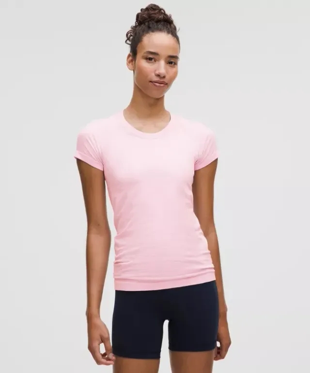 lululemon – Women's Swiftly Tech Short-Sleeve Shirt 2.0 Hip Length – Color Pink – Size 0
