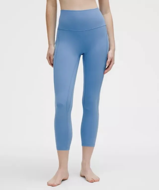 lululemon – Women's Align High-Rise Crop Leggings with Pockets – 23" – Color Blue – Size 0