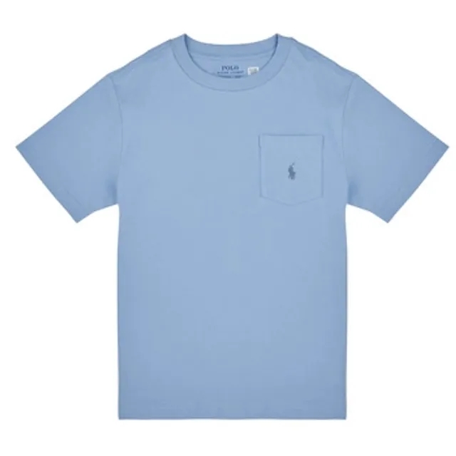 Polo Ralph Lauren  SS POCKET TEE  girls's Children's T shirt in Blue