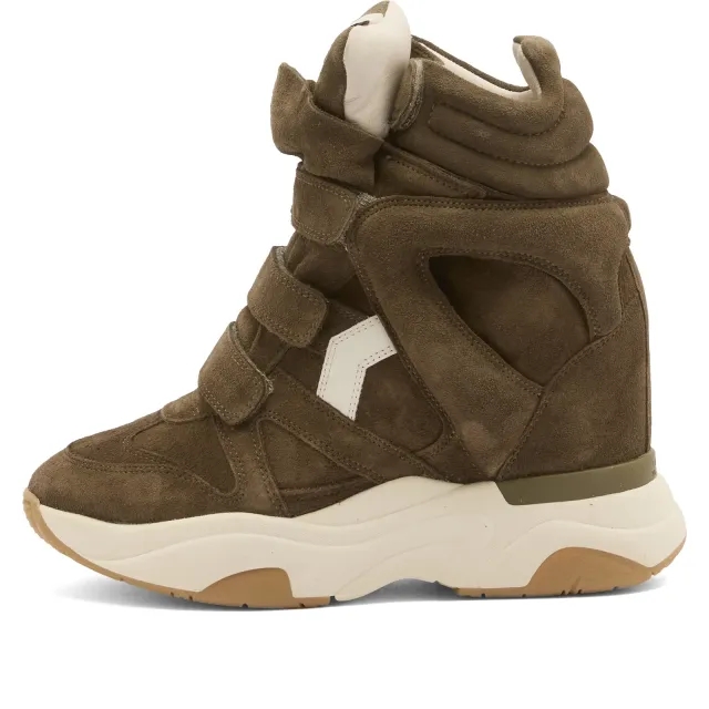 Isabel Marant Women's Balskee Platform Sneaker Khaki/Ecru