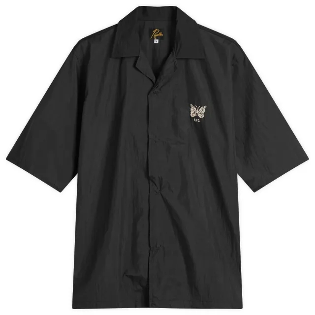 END. x Needles Cabana Shirt Black