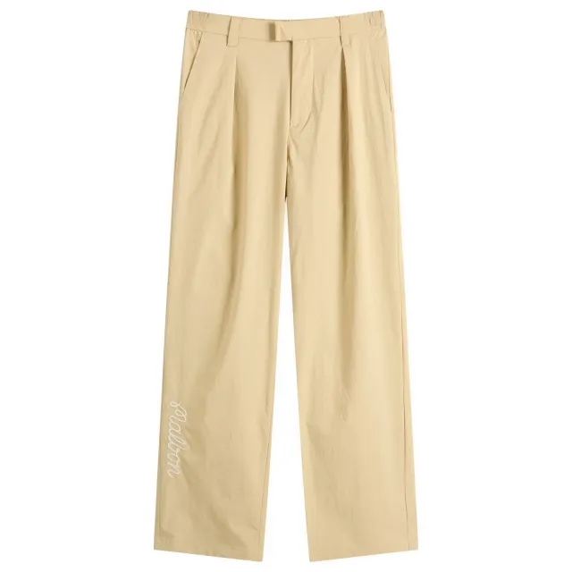 Malbon Men's Magnolia Pleated Pant Pale Khaki
