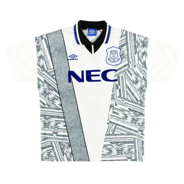 1994-95 Everton Umbro Away Shirt *Mint* M - Everton / Mint / Medium